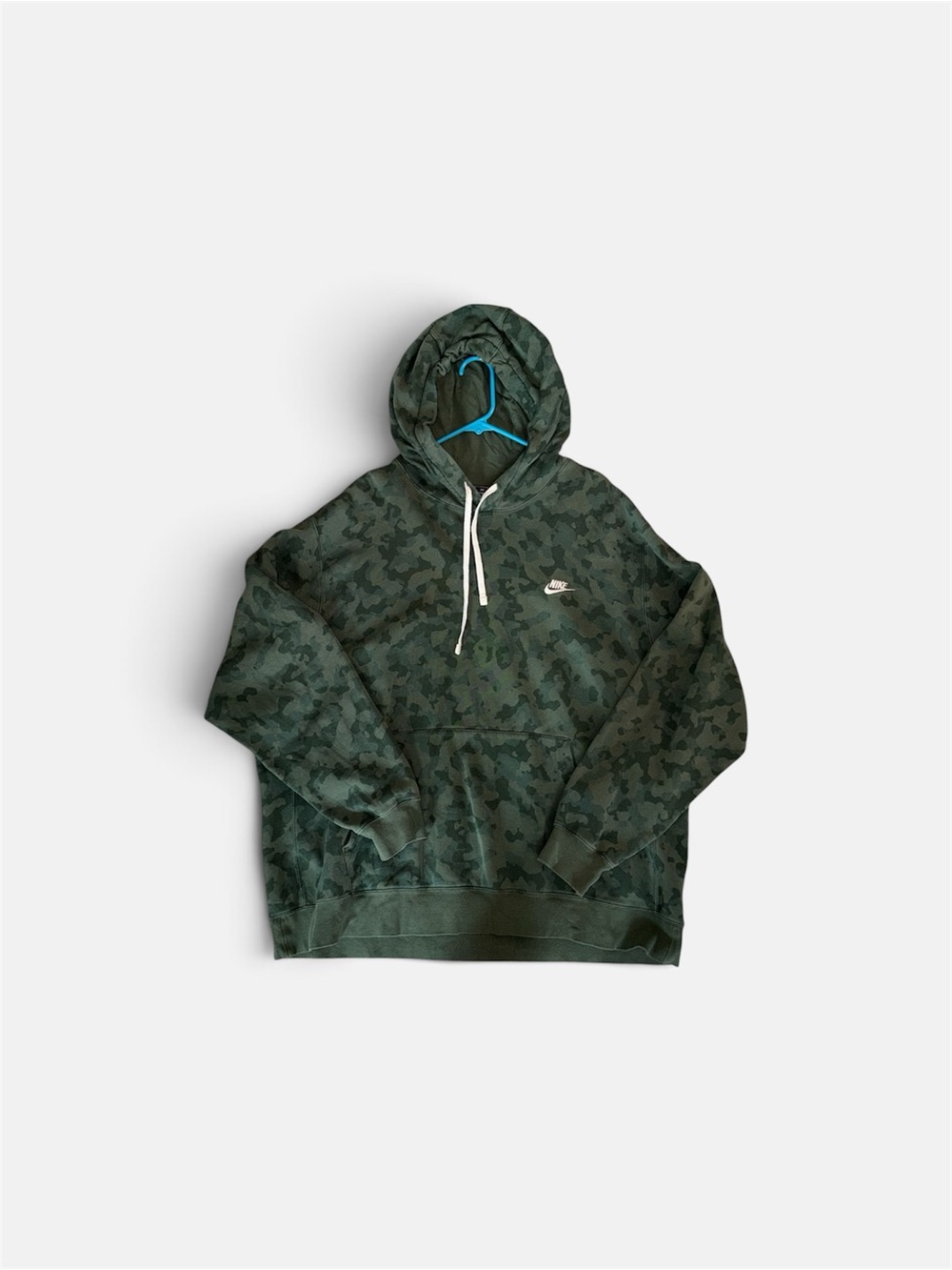 Nike Dark Green Camo Hoodie Sweatshirt